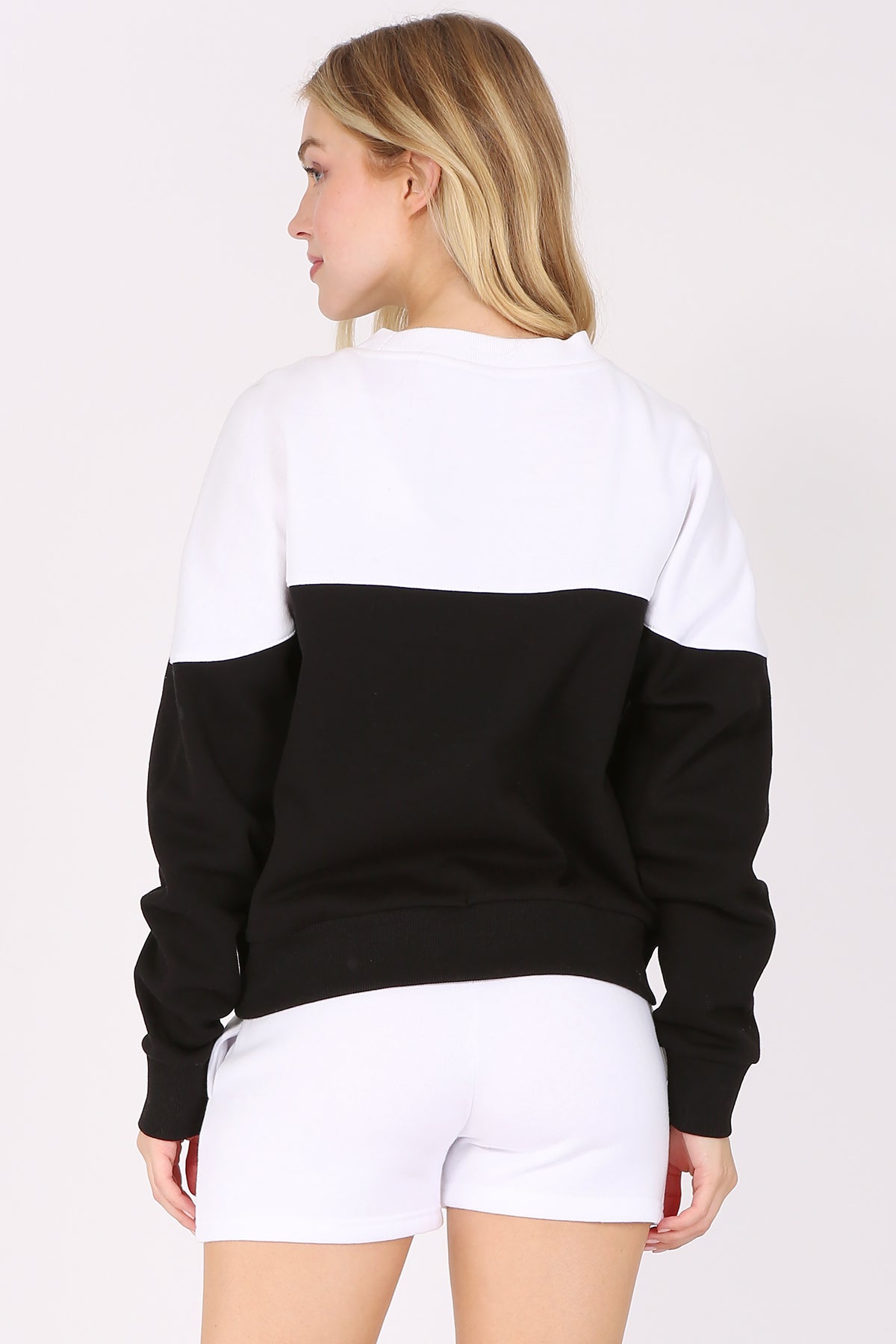 Color Block Fleece Sweatshirt