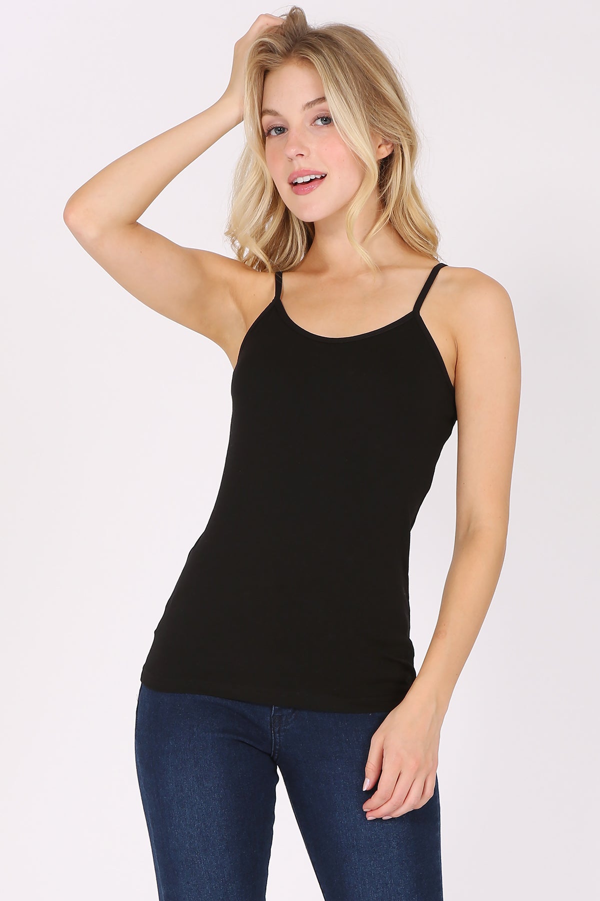 Solid Spaghetti Strap Camisole Tank Top