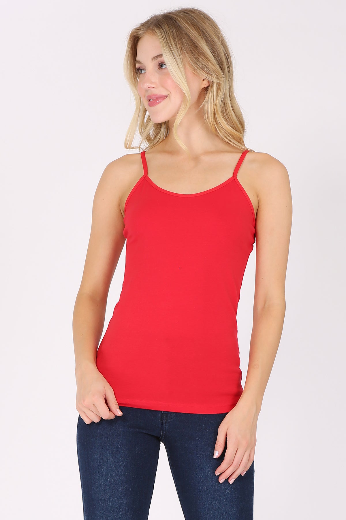 Solid Spaghetti Strap Camisole Tank Top