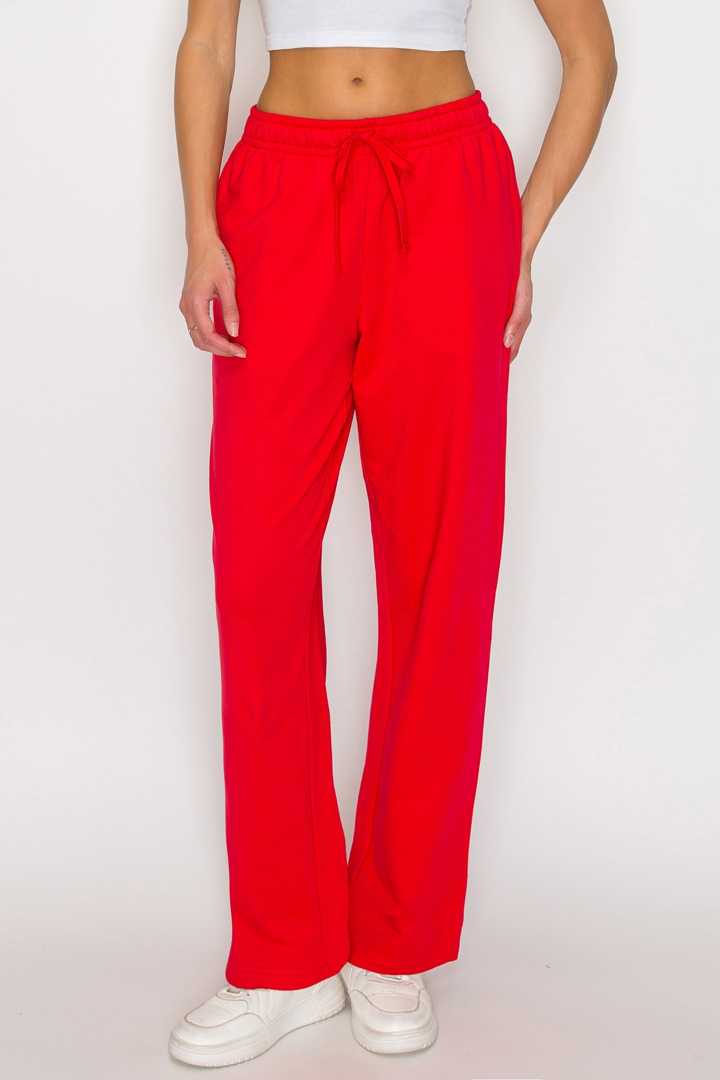 French Terry Straight Leg Sweatpants