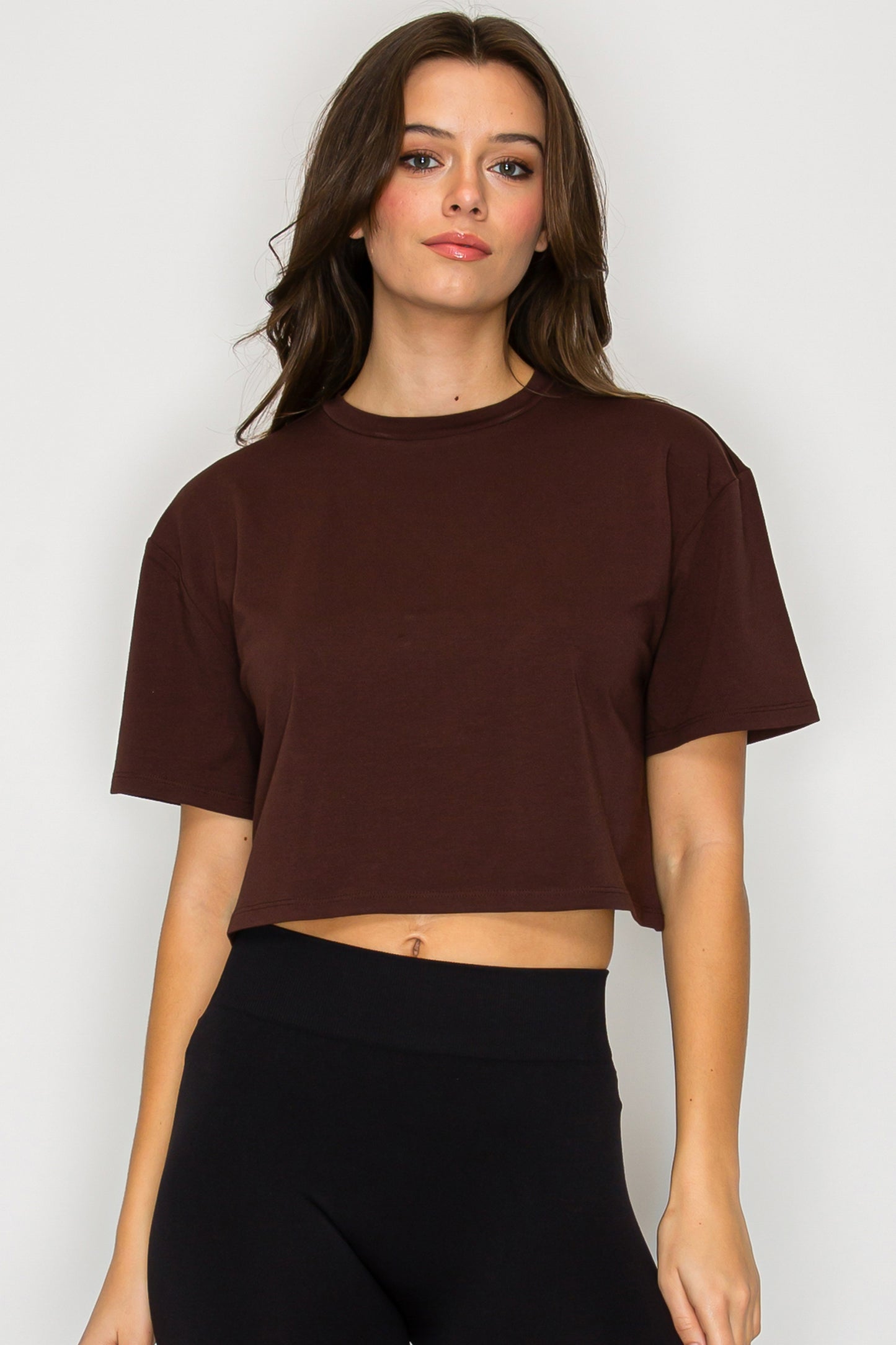 Oversized Short Sleeve Cropped T-Shirt