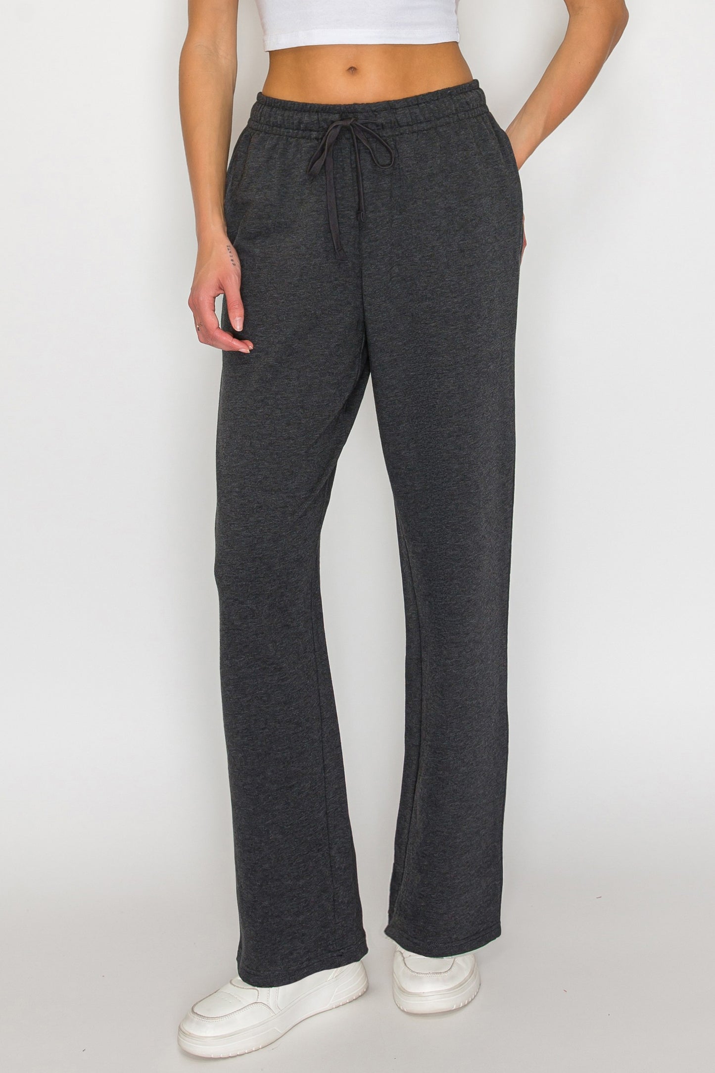 French Terry Straight Leg Sweatpants