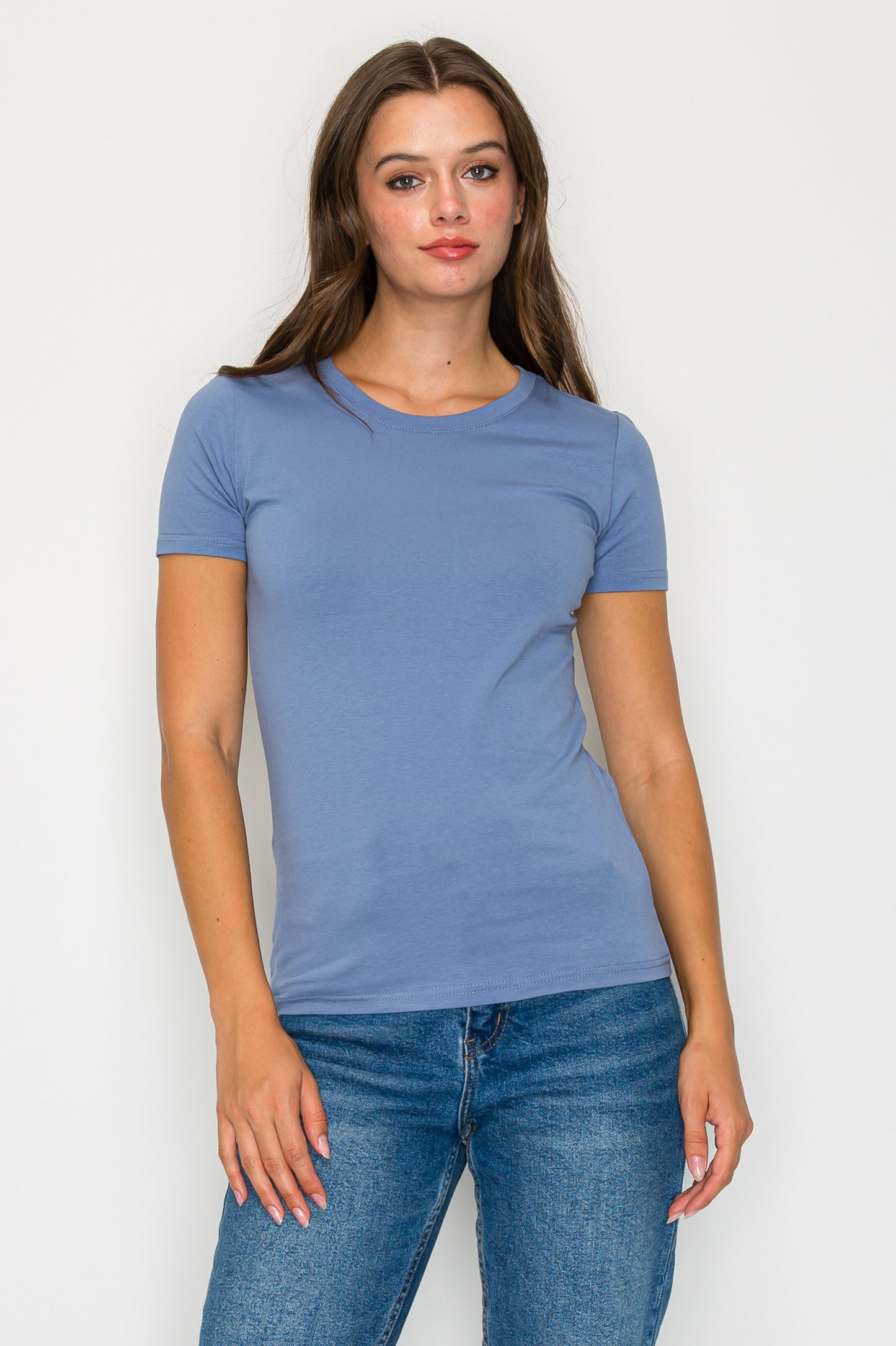 Short Sleeve Round Neck T-Shirt (Plus Size)