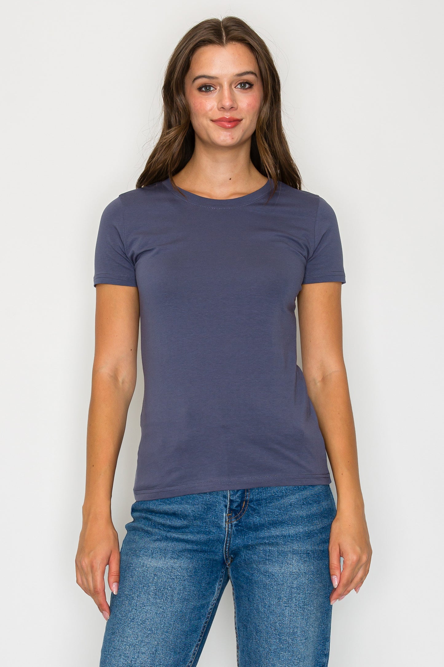 Short Sleeve Round Neck T-Shirt (Plus Size)