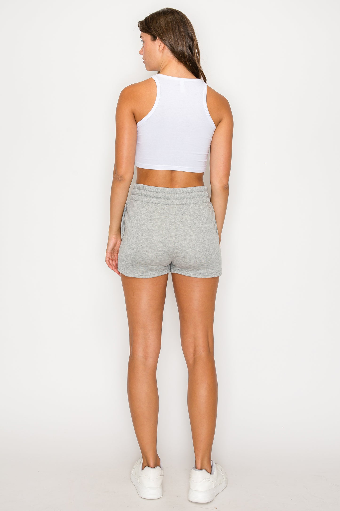 Solid Fleece Lounge Sweat Shorts