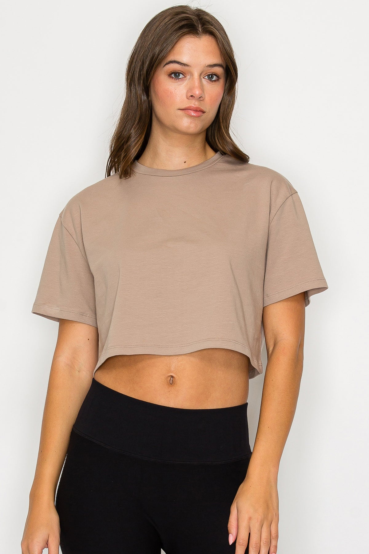 Oversized Short Sleeve Cropped T-Shirt