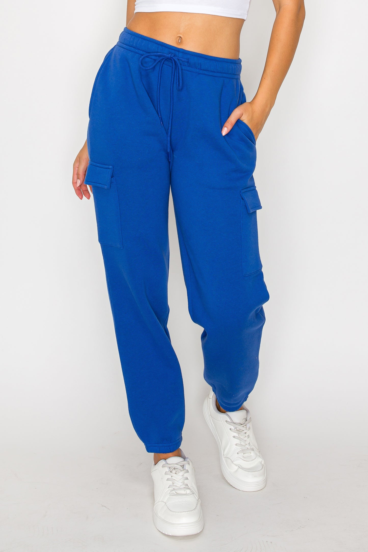 Relaxed Fleece Cargo Sweatpants