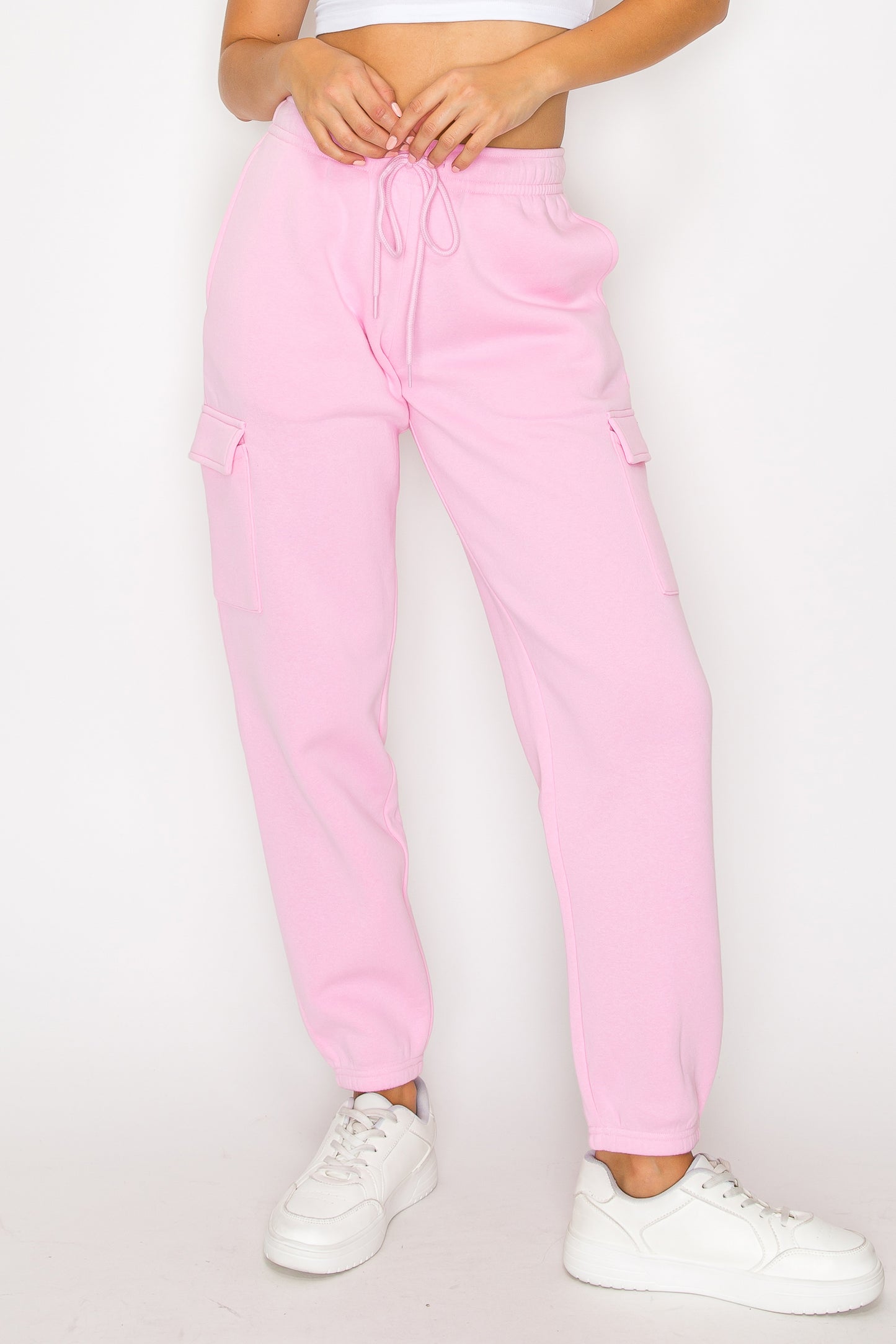 Relaxed Fleece Cargo Sweatpants