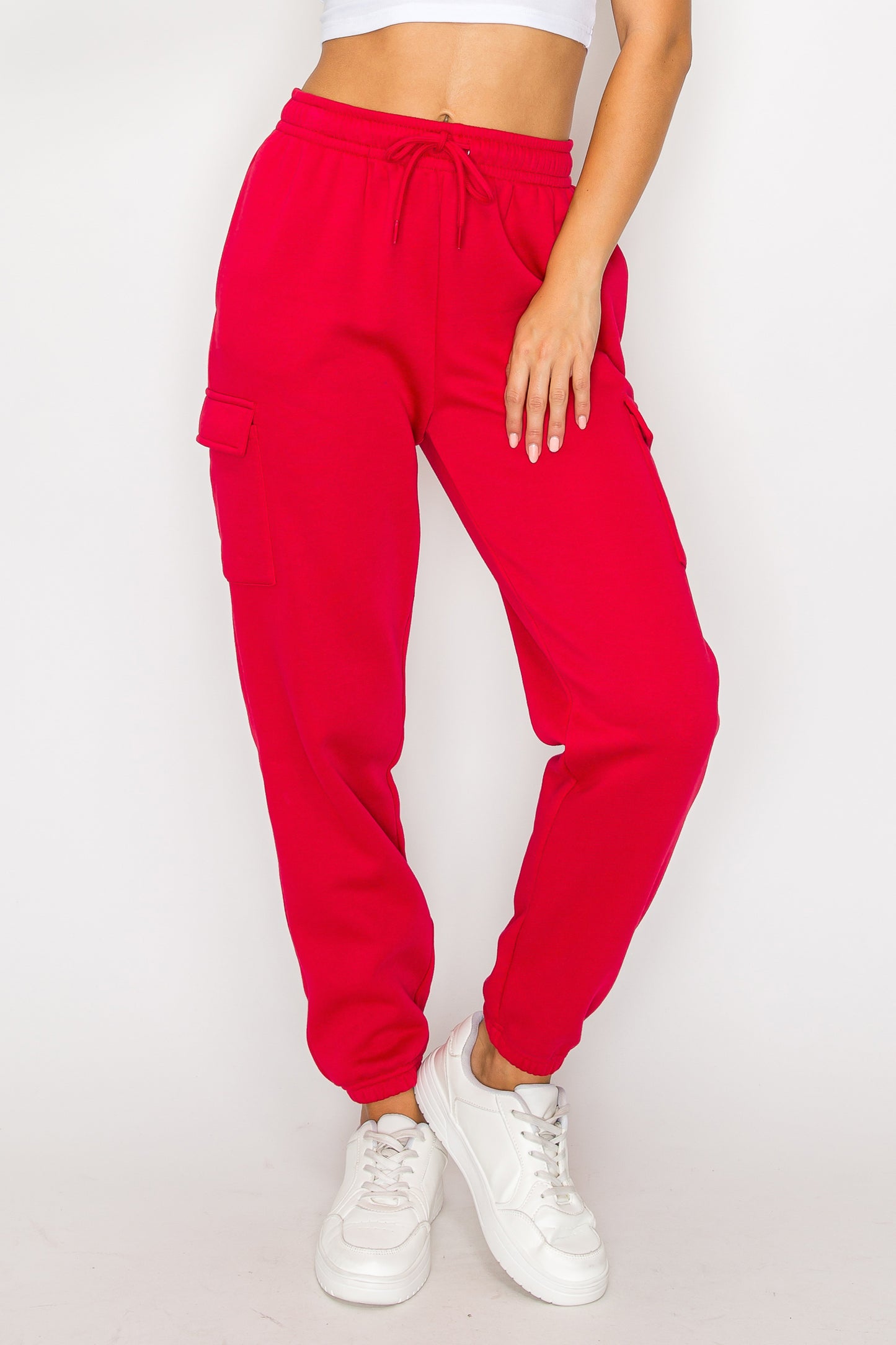 Relaxed Fleece Cargo Sweatpants