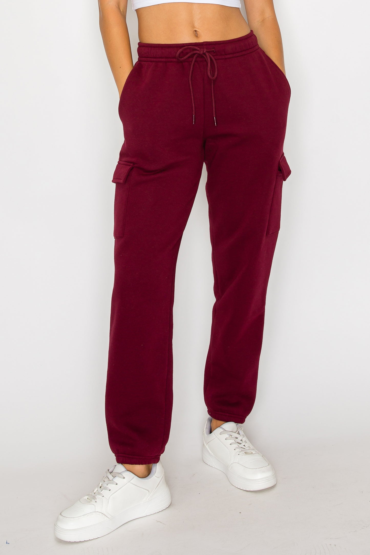 Relaxed Fleece Cargo Sweatpants