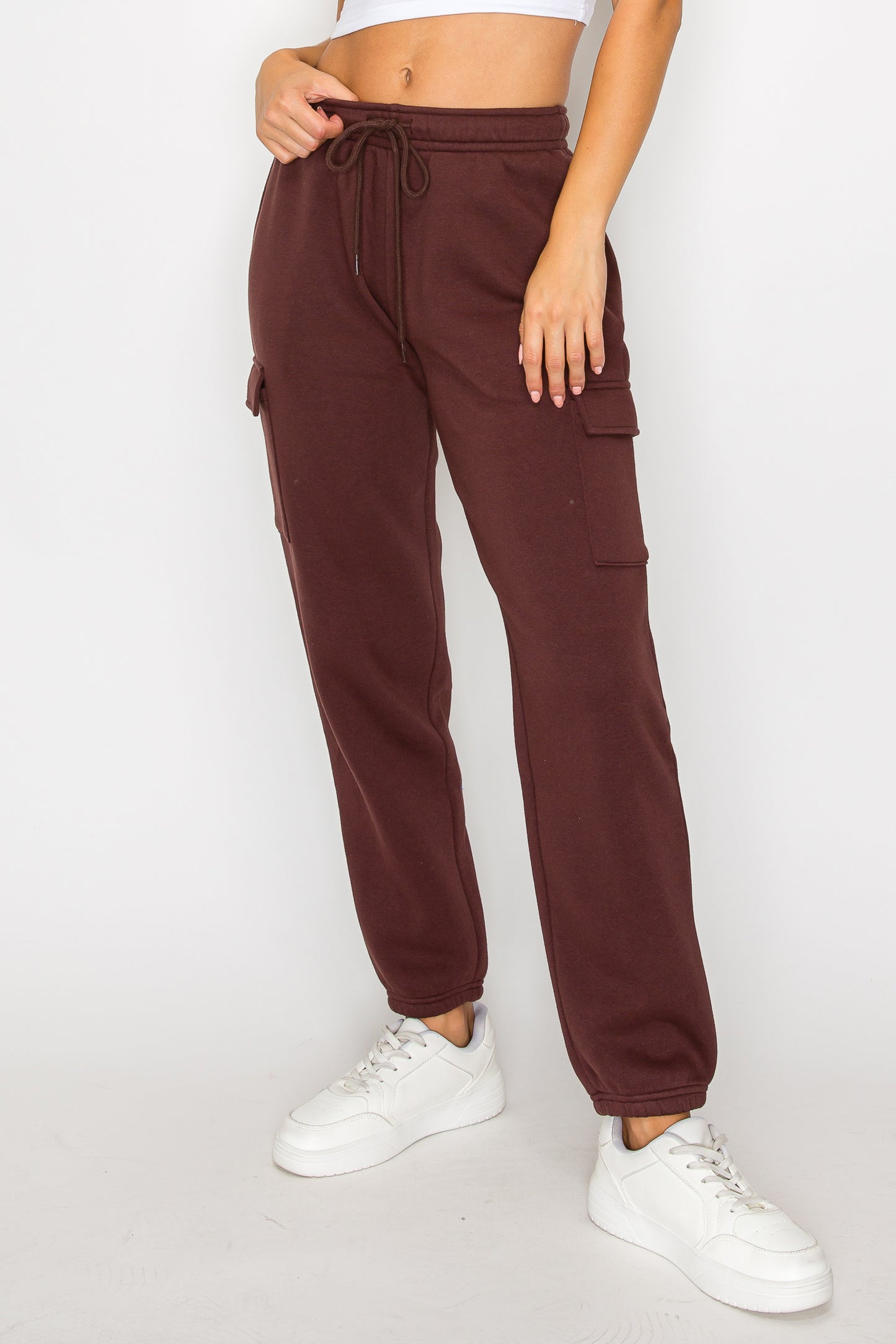 Relaxed Fleece Cargo Sweatpants