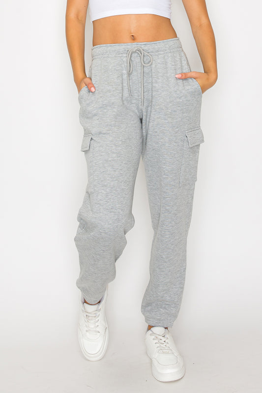 Relaxed Fleece Cargo Sweatpants