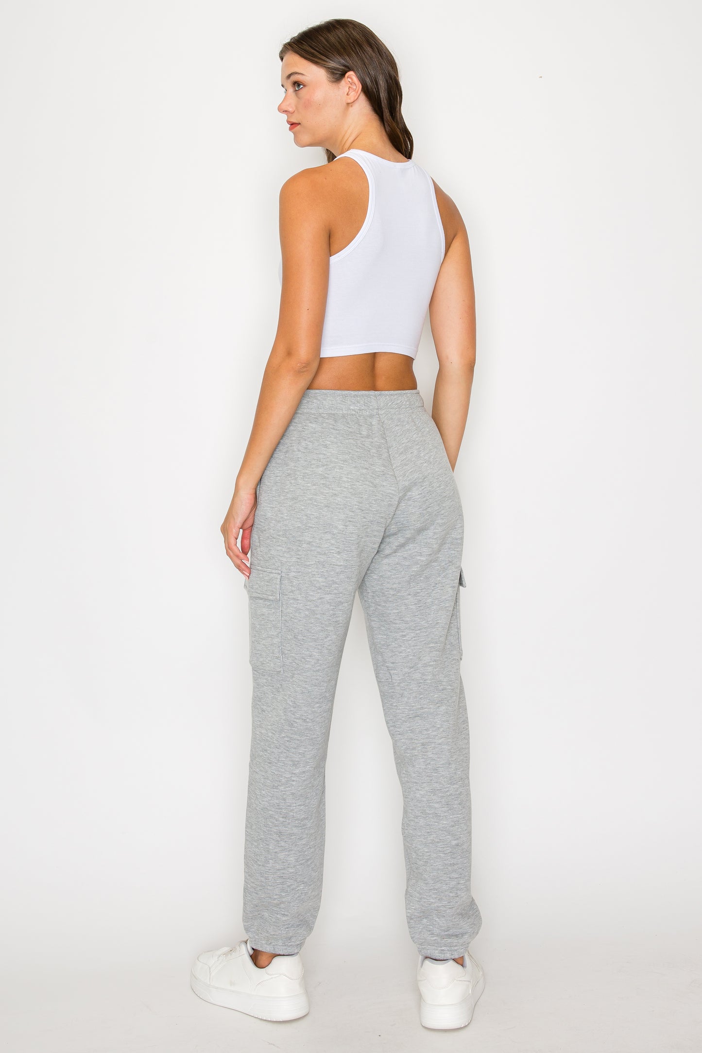 Relaxed Fleece Cargo Sweatpants