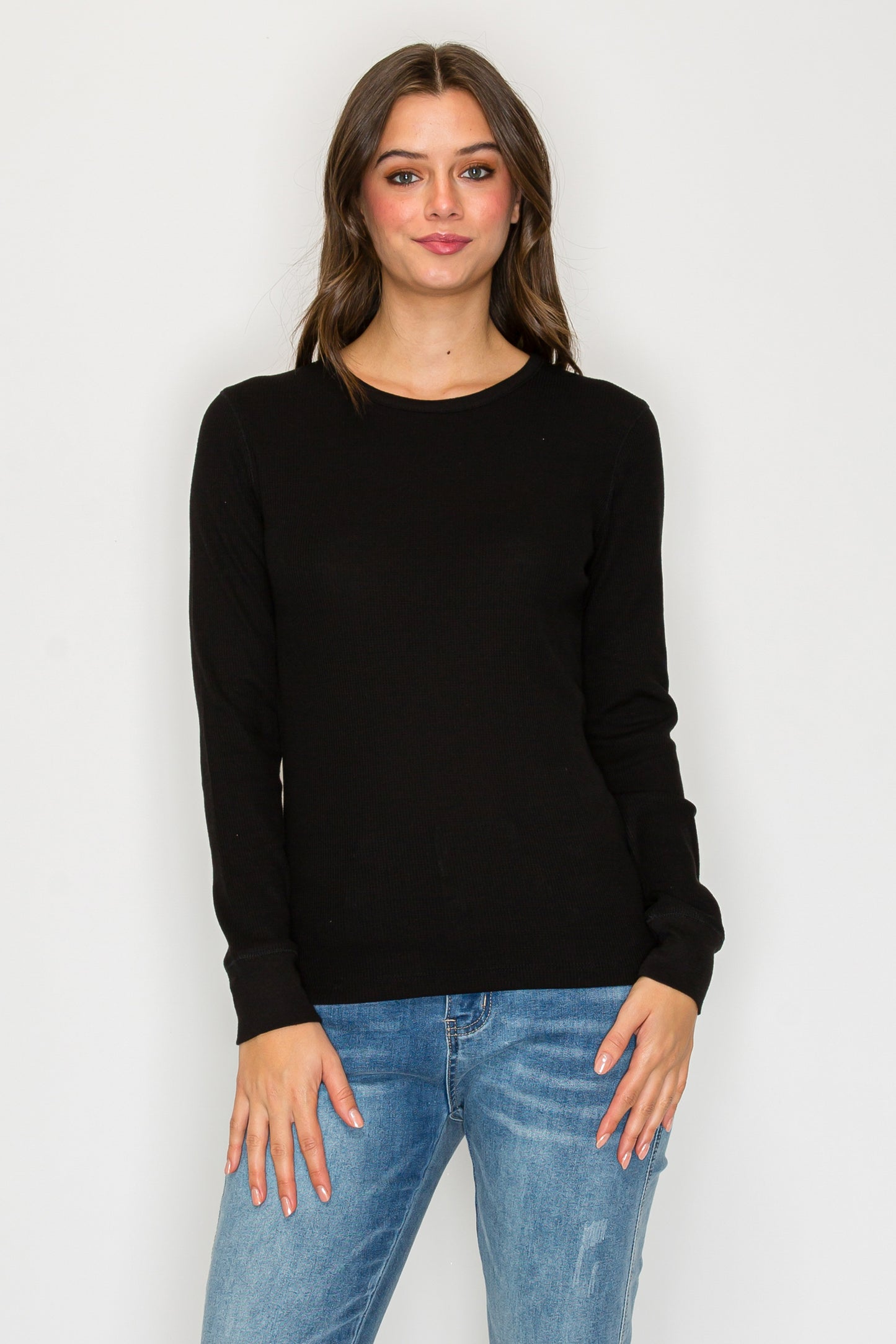 Long Sleeve Round Neck Thermal Top