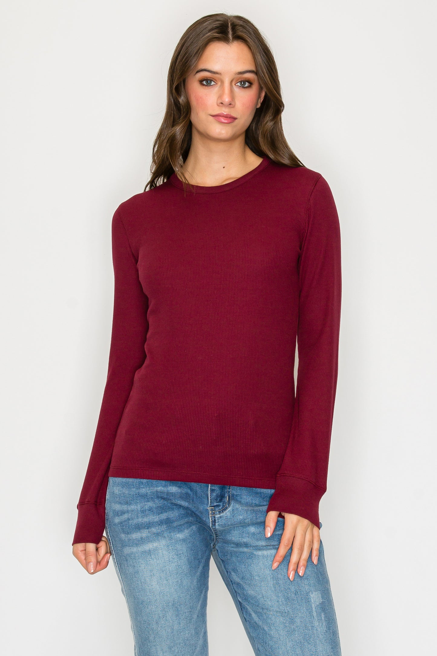 Long Sleeve Round Neck Thermal Top