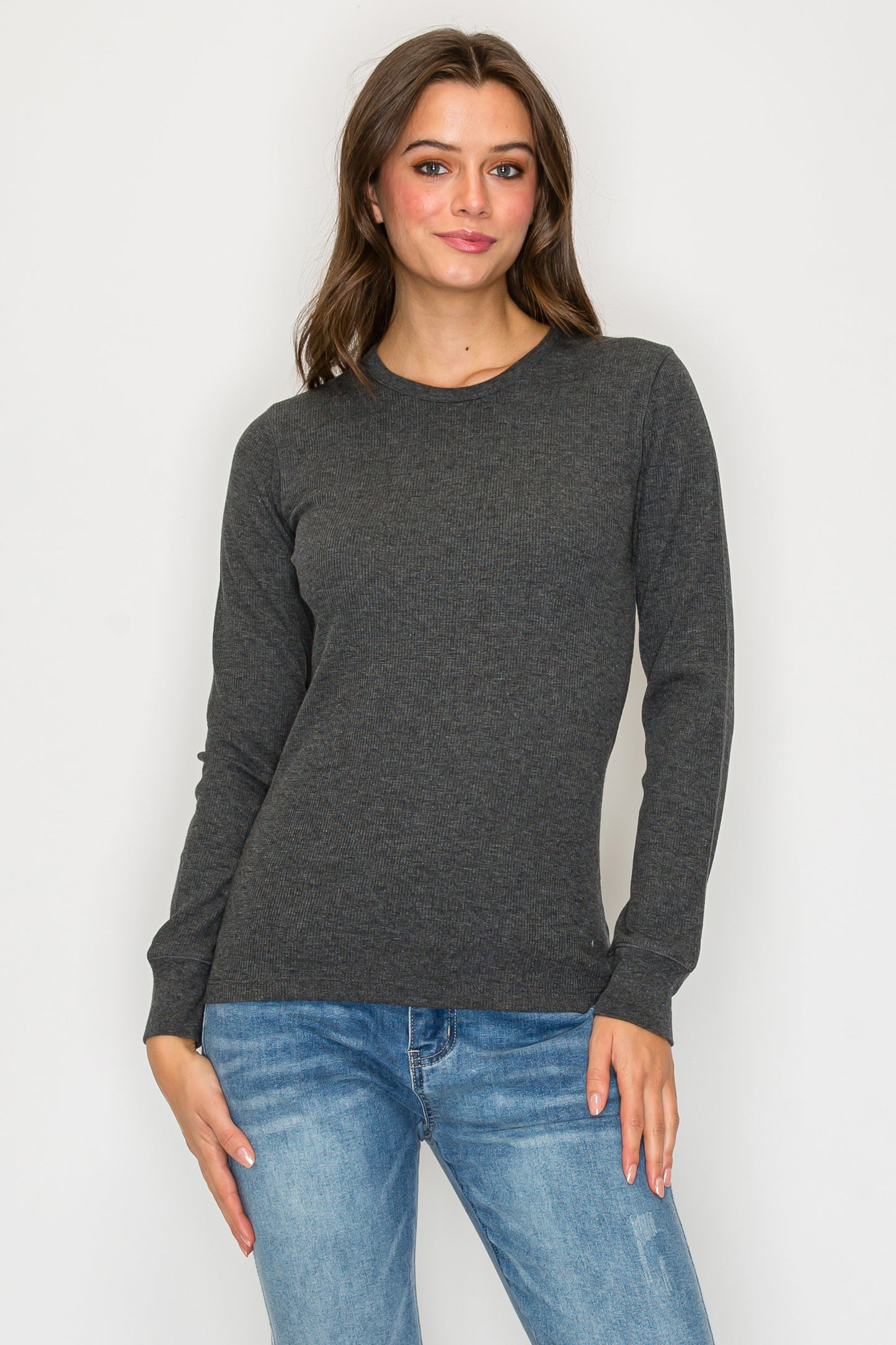 Long Sleeve Round Neck Thermal Top