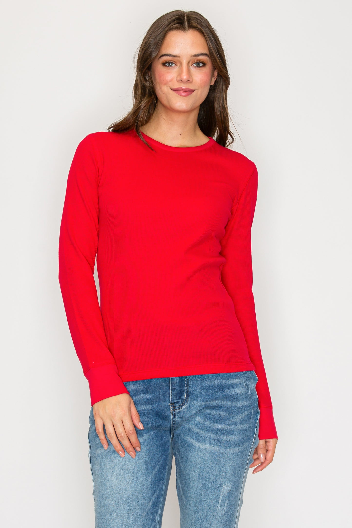 Long Sleeve Round Neck Thermal Top