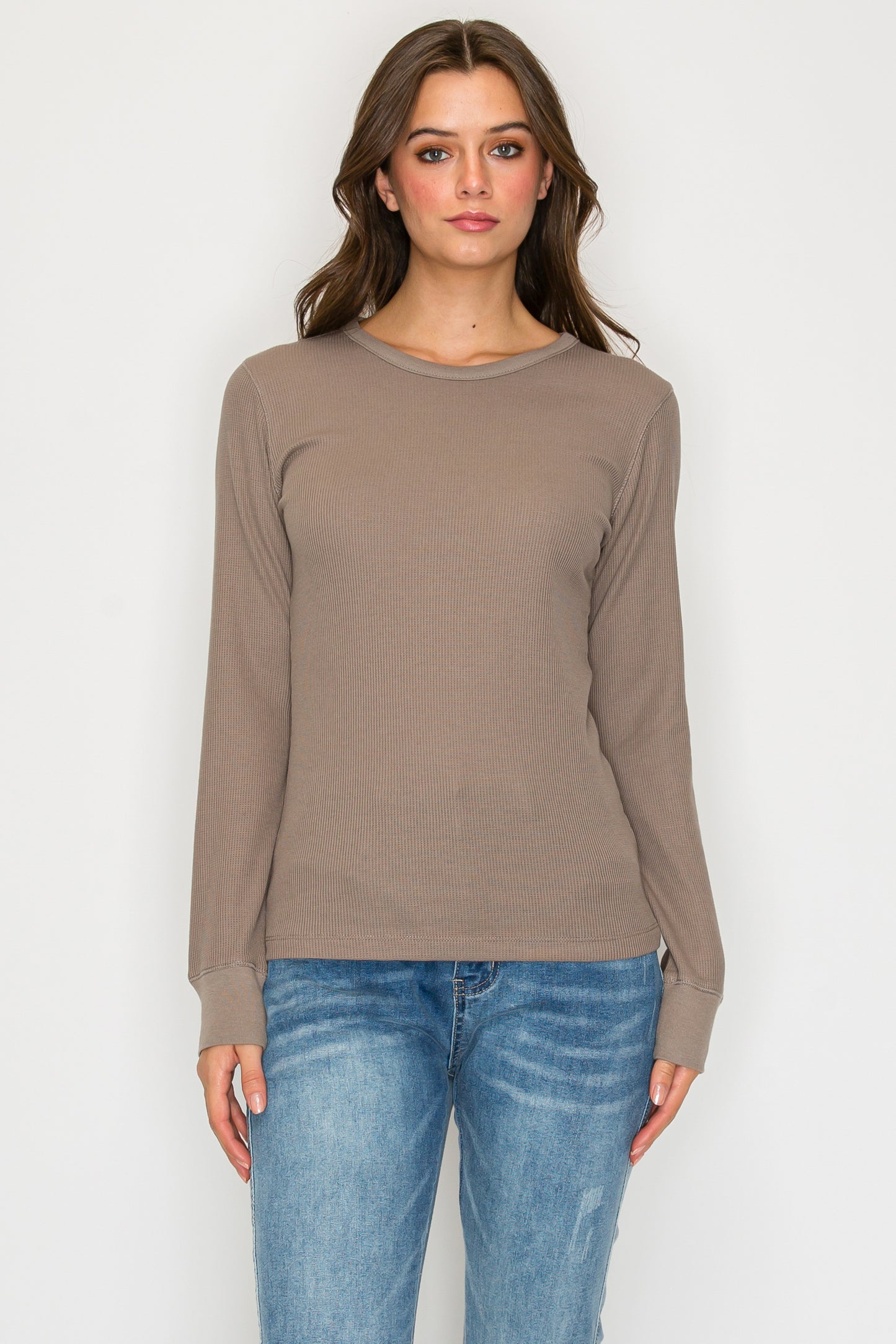 Long Sleeve Round Neck Thermal Top