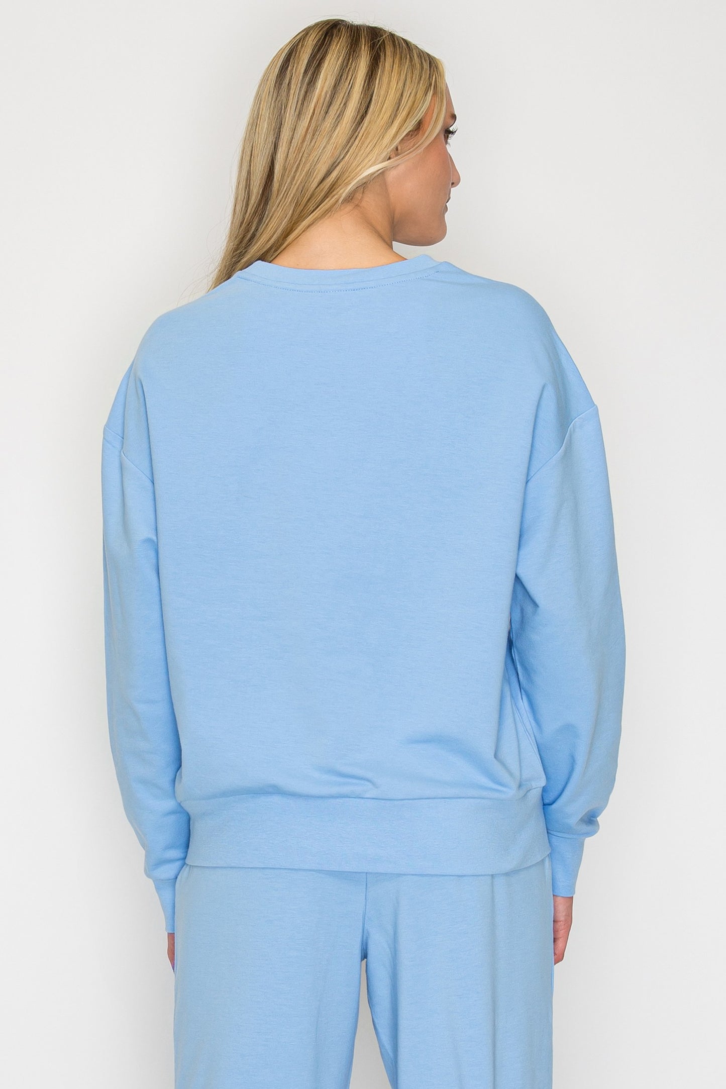 French Terry Crewneck Sweatshirt w/ California Print
