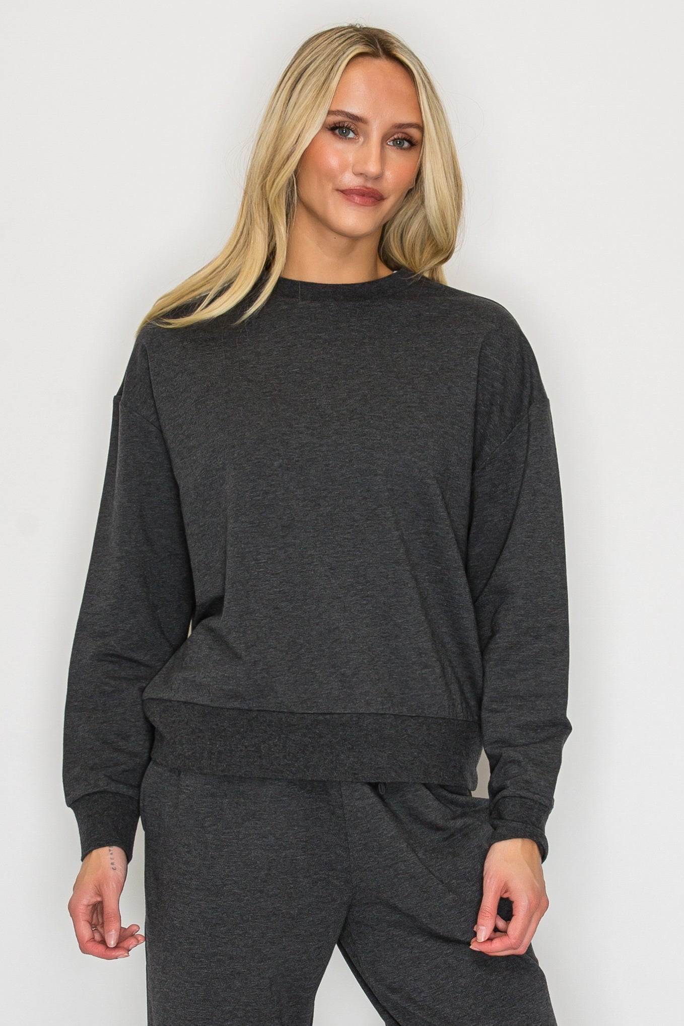 Relaxed French Terry Crewneck Sweatshirt