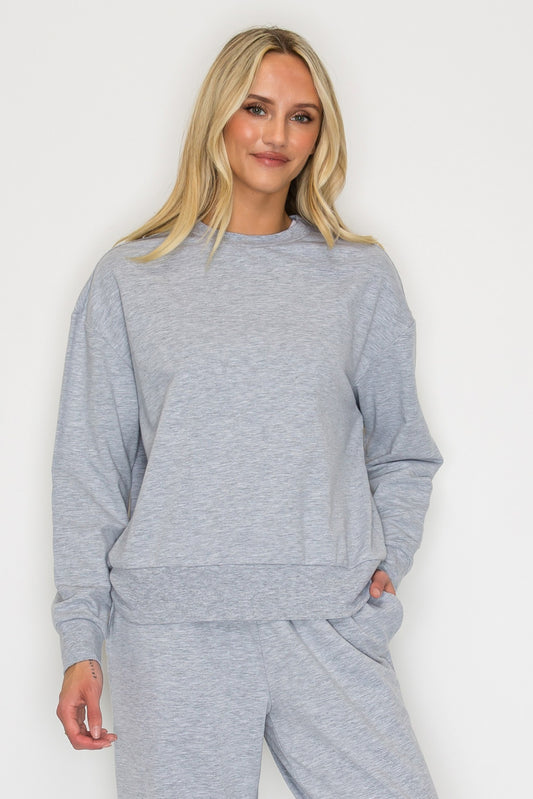 Relaxed French Terry Crewneck Sweatshirt