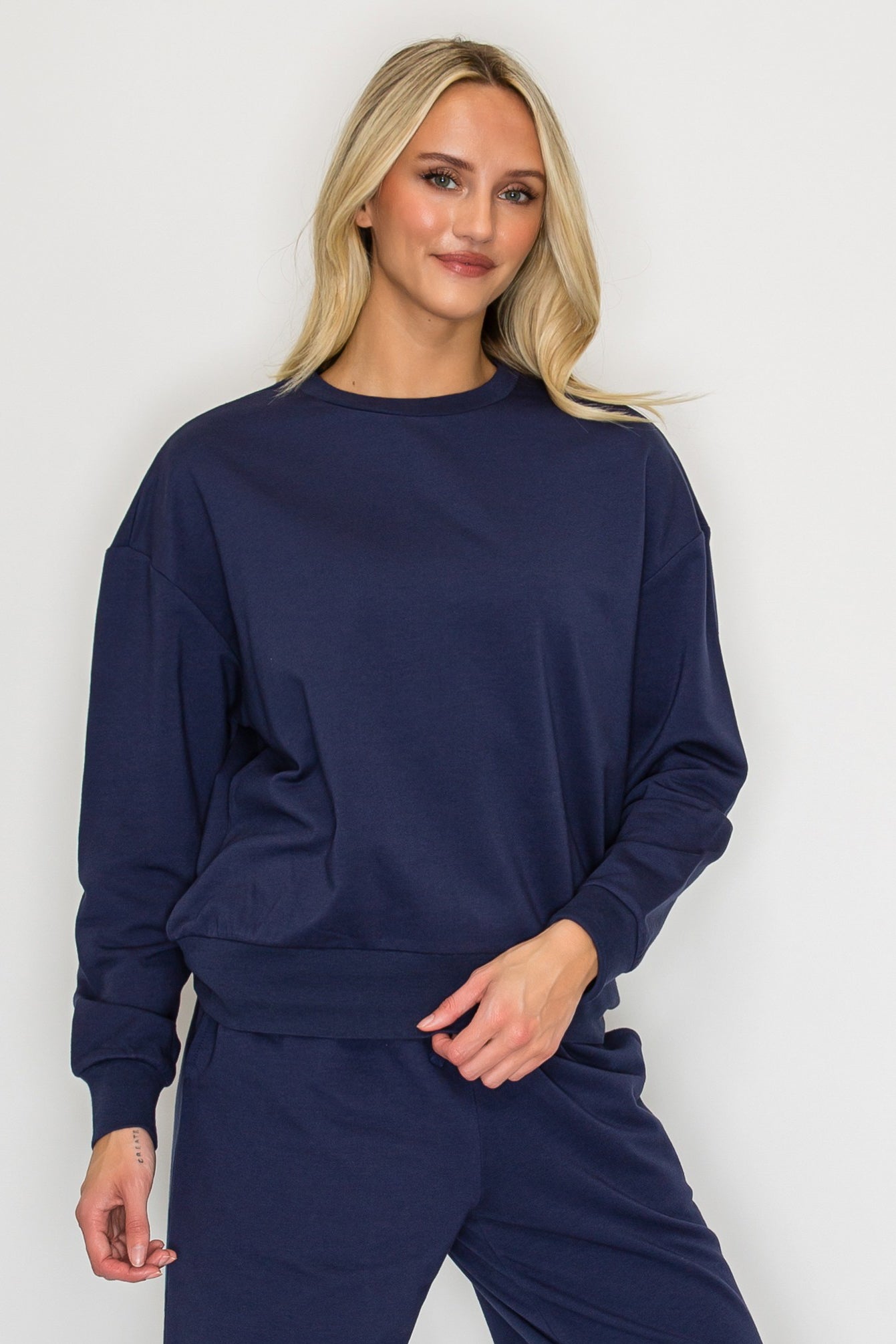 Relaxed French Terry Crewneck Sweatshirt