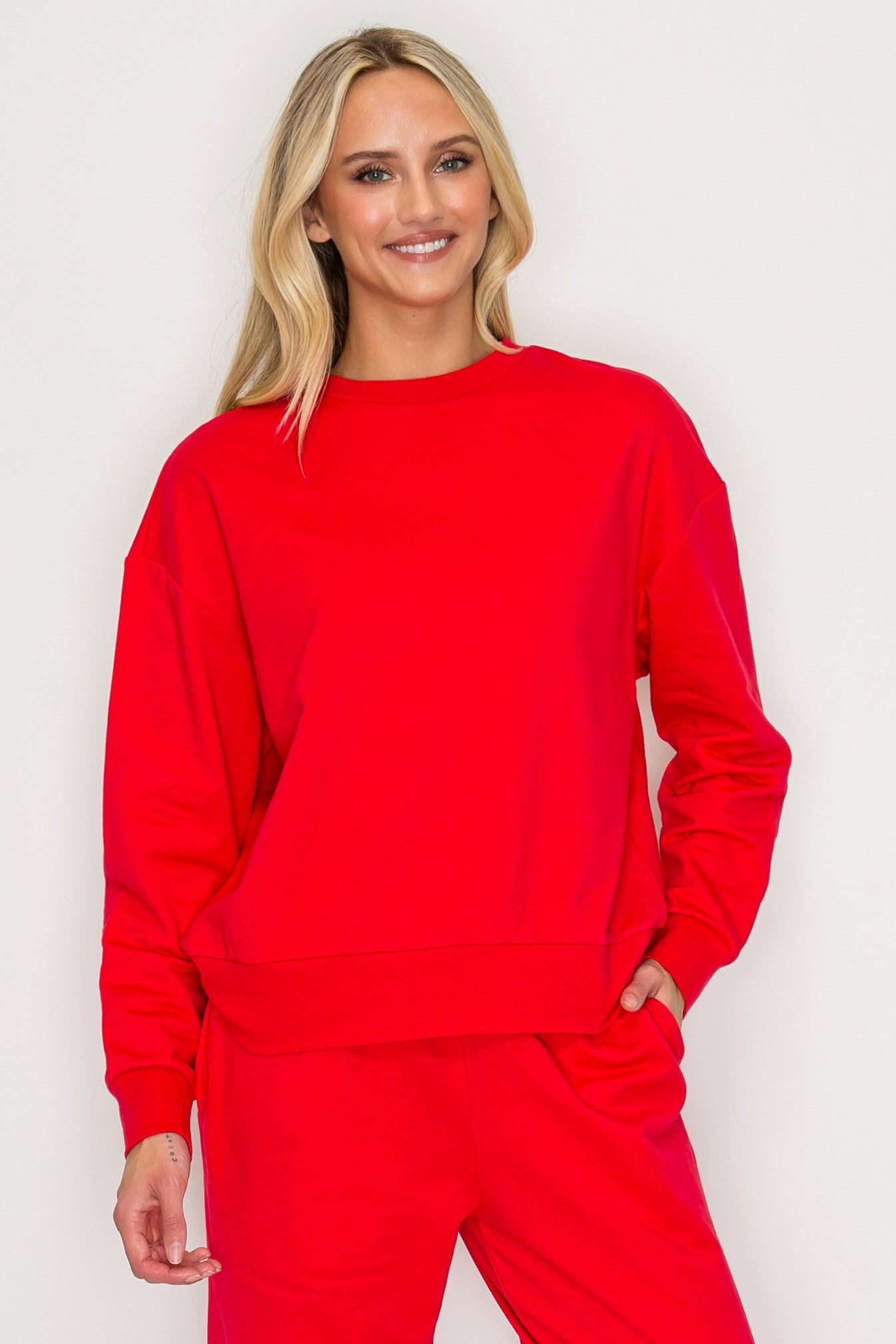Relaxed French Terry Crewneck Sweatshirt